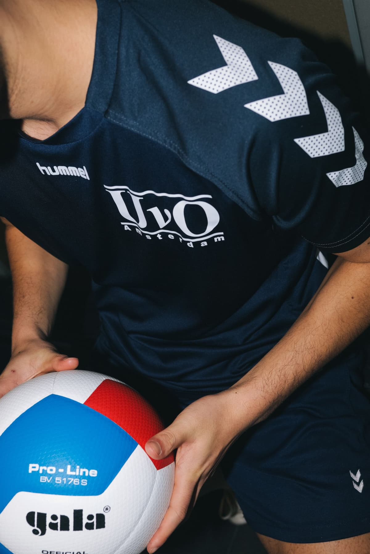 UvO member wearing a track jacket